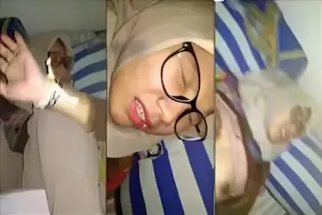 Ngentot Memek Tembem Cewek SMA Hijab Berkacamata